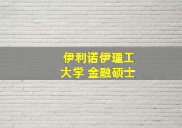 伊利诺伊理工大学 金融硕士